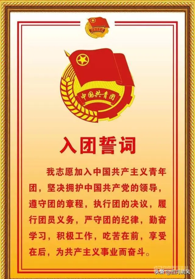 入团誓词的内容是什么?