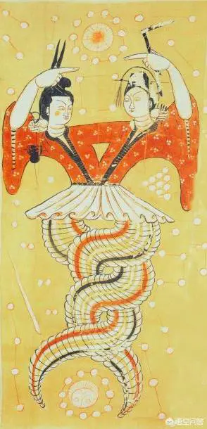 我国出土的一些伏羲女娲图中,两人的手中各拿着曲尺和圆规,这有什么寓意?