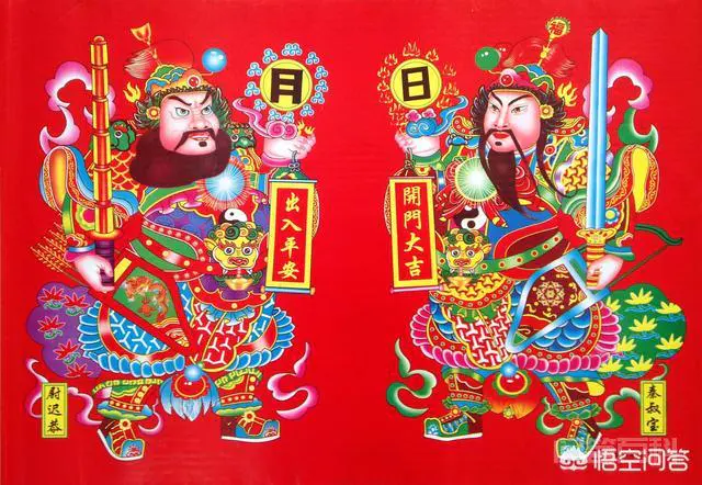 “门神”的原形是谁?有哪些相关的历史典故或者传说?-图片1