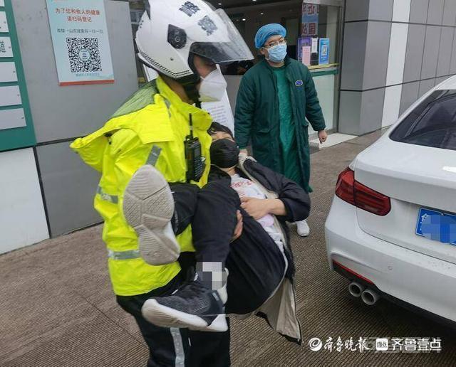 急症患者高峰时段急需就医,聊城交警铁骑火速“开路”护送