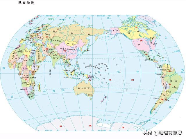 为什么中国的地理位置在世界地图上却是位于“中间”位置呢？-图片2