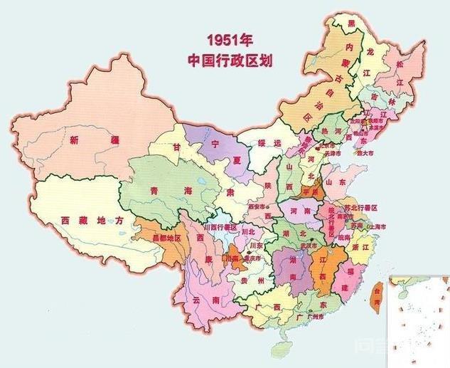 新中国的行政区划地图演变:你最喜欢哪个时代的区划地图-图片1
