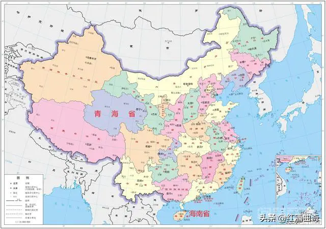 中国34个省级行政区的地图?