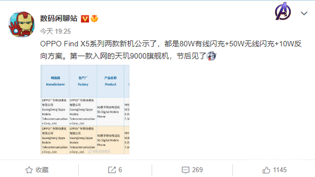 第一款入网的联发科天玑 9000 旗舰手机,OPPO Find X5 获 3C认证-图片2