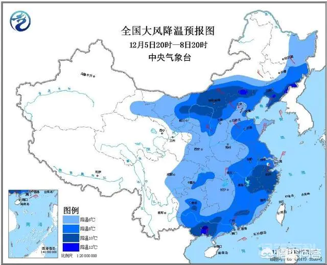 中央气象台发布寒潮预警,我看雪都下到了广东/广西和海南了?-图片4