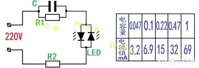 用发光二极管做220V电源指示灯怎么接?-图片2