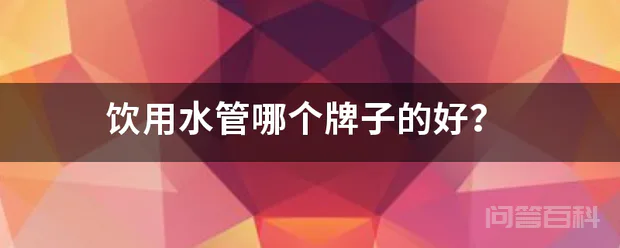 饮用水管哪个牌子的好?