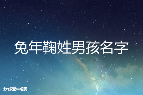 2023兔年姓鞠男孩名字大全