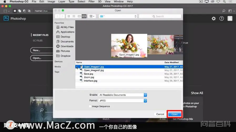 Photoshop 入门教程「1」如何在Mac版 Photoshop 中打开图像?-图片3