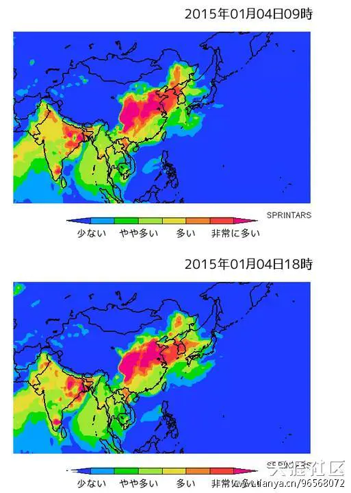 2015.1.4至1.10全国雾霾预报-图片2