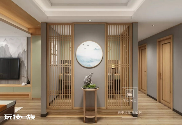 新中式+抹茶绿,打造148m²东方美雅致空间-图片5