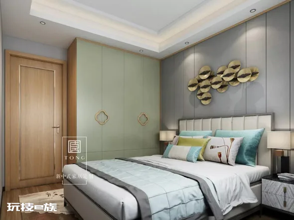 新中式+抹茶绿,打造148m²东方美雅致空间-图片13
