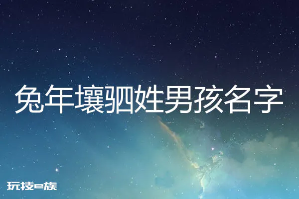 2023兔年姓壤驷男孩名字大全
