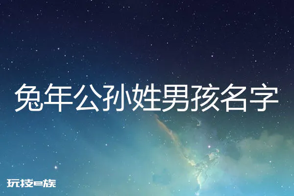 2023兔年姓公孙男孩名字大全