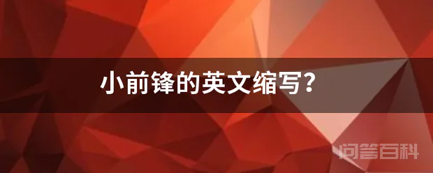 小前锋的英文缩写?