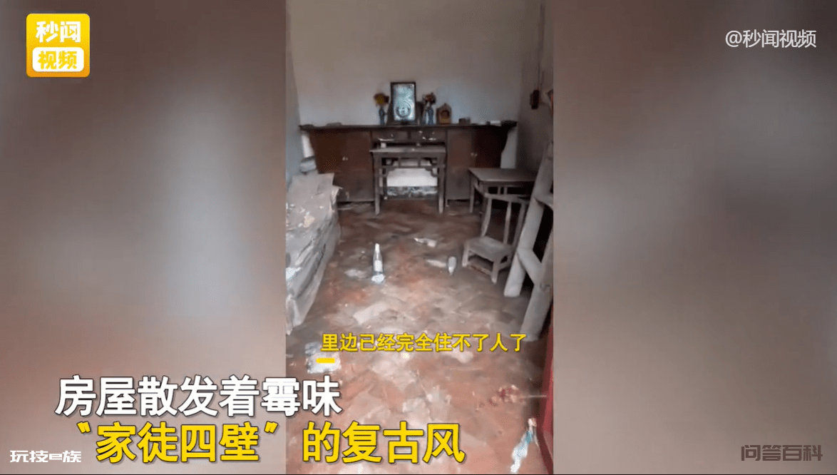 大学生返乡被家人安排到老屋隔离,家徒四壁杂草丛生,网友:堪比野外求生-图片2