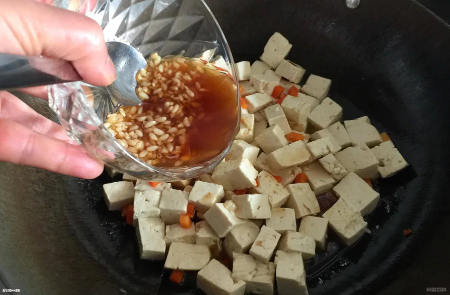 初春荠菜二 -荠菜烧豆腐-图片7