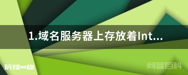 1.域名服务器上存放着Internet主机的(-图片1