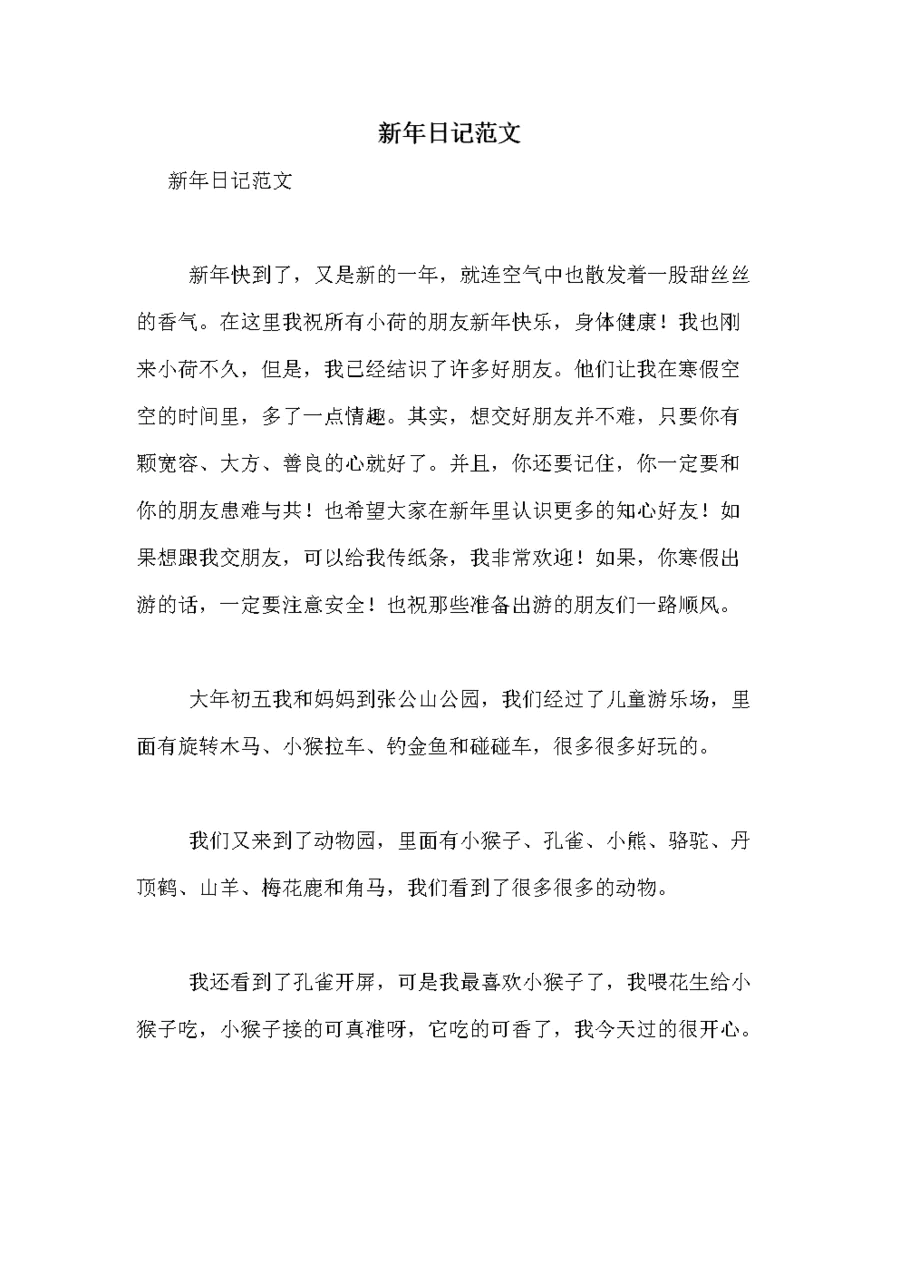 我的新年愿望200字英语日记-图片4