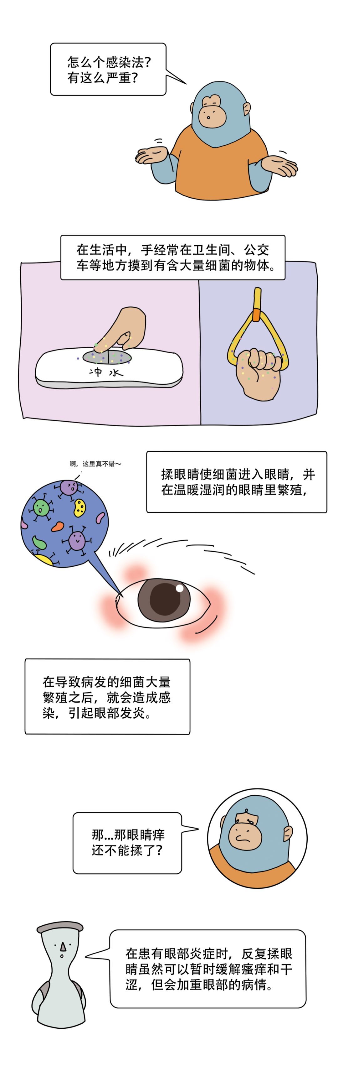 健康科普 | 揉眼睛的危害竟然这么大？！快住手！-图片2