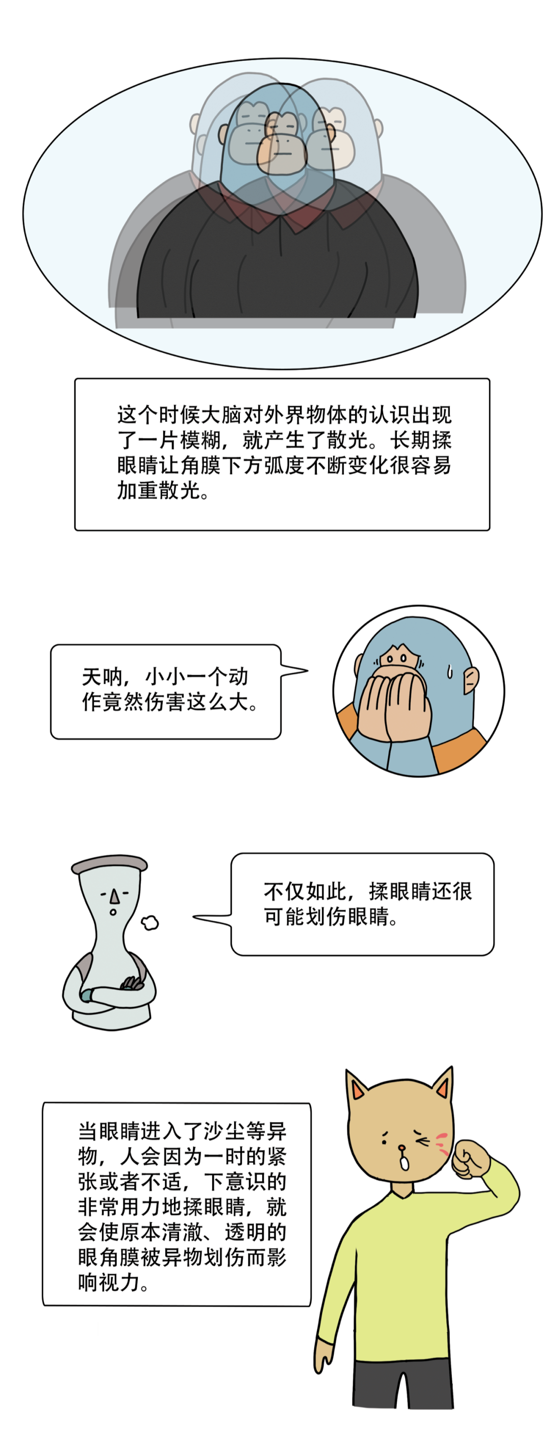 健康科普 | 揉眼睛的危害竟然这么大？！快住手！-图片8