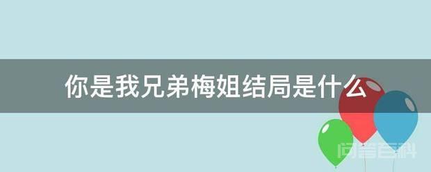 你是我兄弟梅姐结局是什么