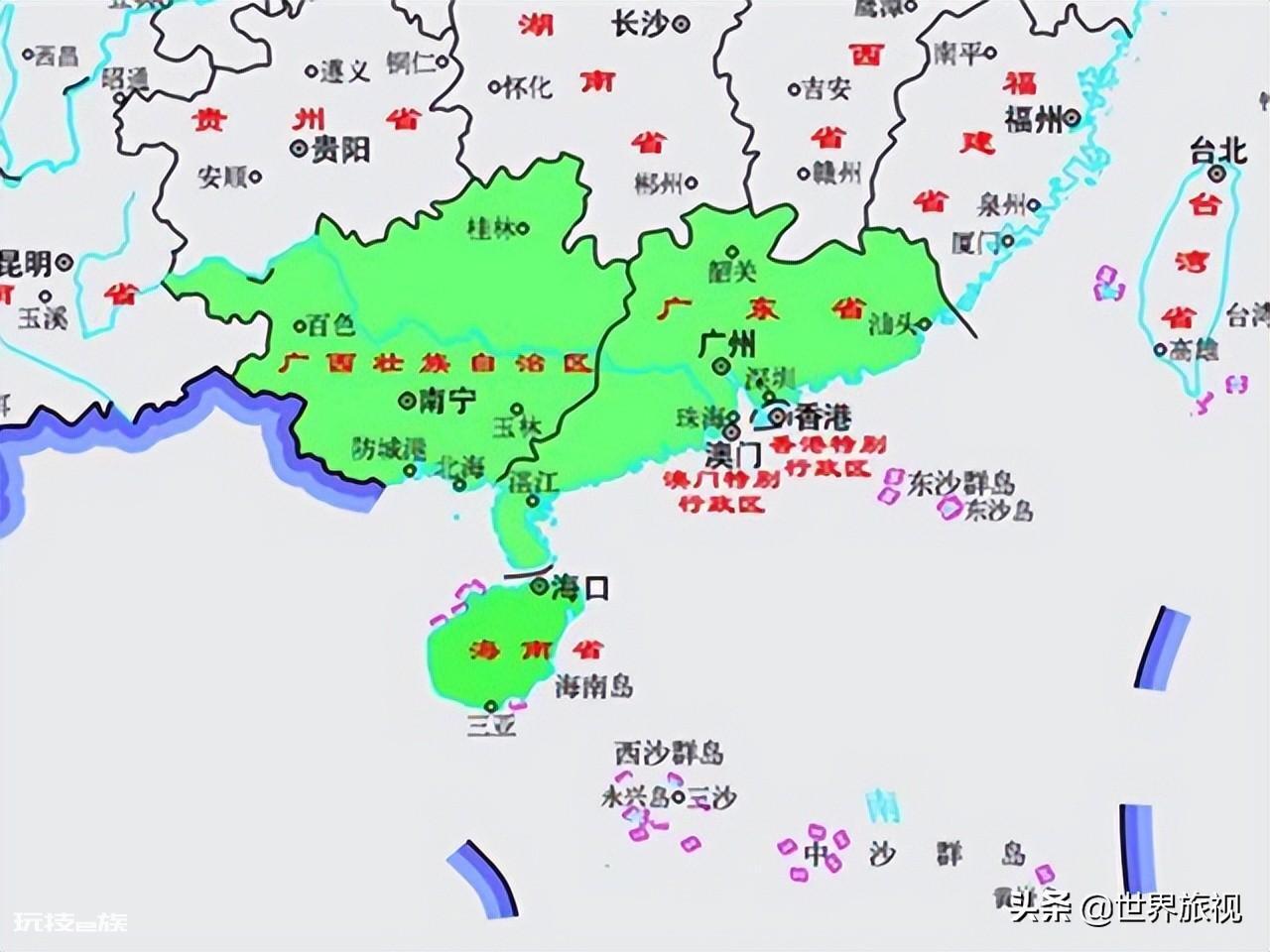 华南是指哪几个省份(我国华南地区5省区历史上原来是一家)-图片1