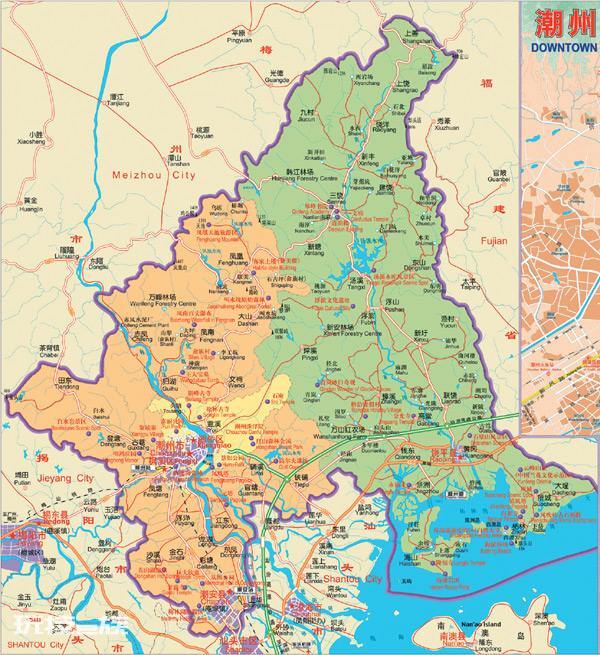 潮州市有几个区县(广东潮州区县形成历史与过程)-图片1