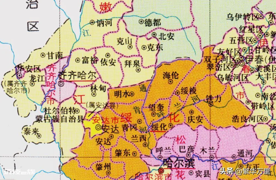 大庆在哪个省(黑龙江省大庆市9个区县的区划演变)-图片5