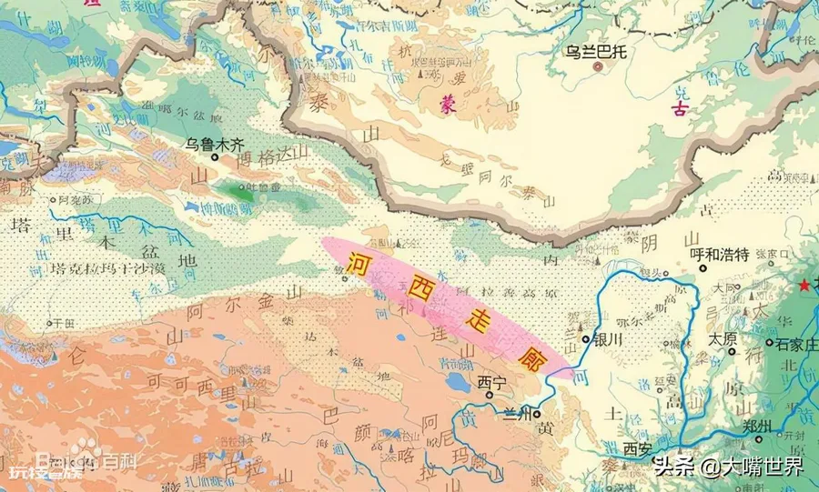 甘肃有多大面积(45.44万平方公里甘肃地图像一只哑铃)-图片4