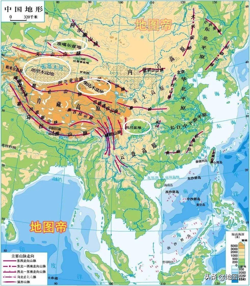 我国四大盆地分别是什么地方(四大盆地各自的特点)-图片1