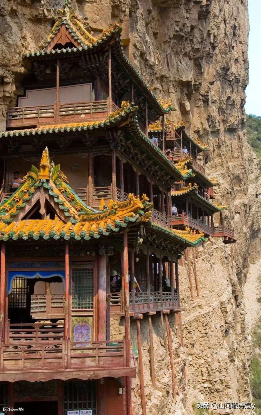 山西恒山悬空寺简介(悬空寺为何要建在悬崖峭壁之上)-图片8