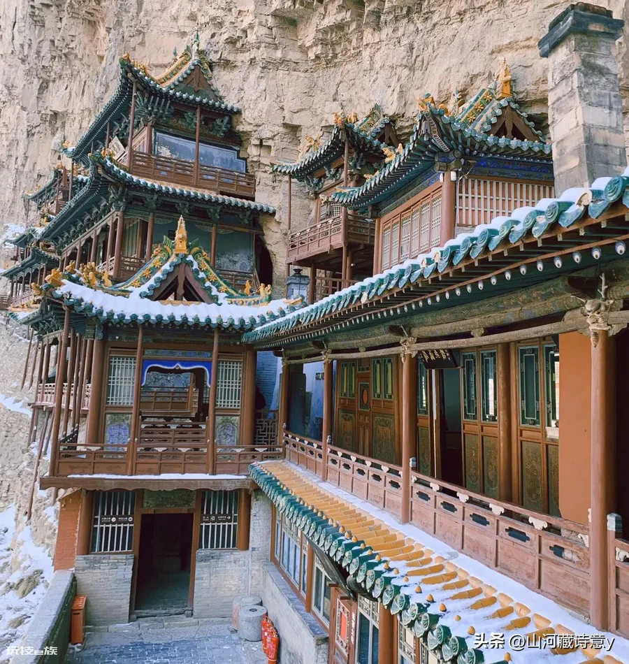 山西恒山悬空寺简介(悬空寺为何要建在悬崖峭壁之上)-图片11