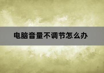 电脑音量不调节怎么办 电脑音量不调节怎么办-图片2